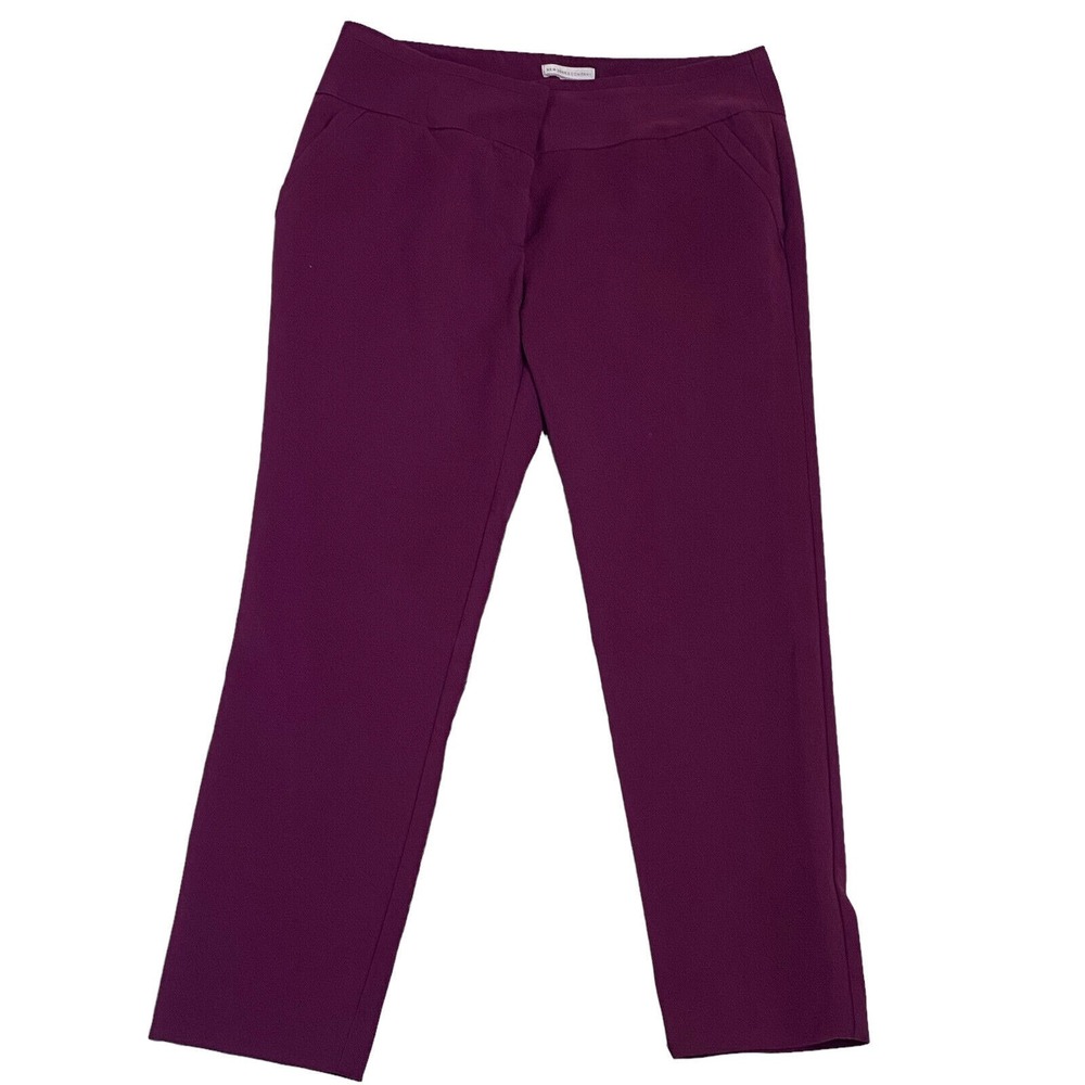 NYC Purple Capris Women's 8 Tapered Leg with Pockets Plum